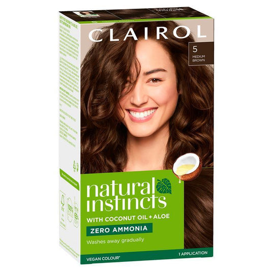 Natural Instincts 5 Hazelnut, Medium Brown Semi Permanent Hair Colour
