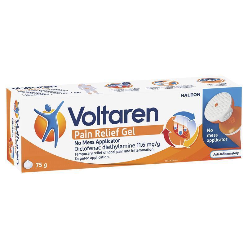 Load image into Gallery viewer, Voltaren Pain Relief Gel No Mess Applicator 75g
