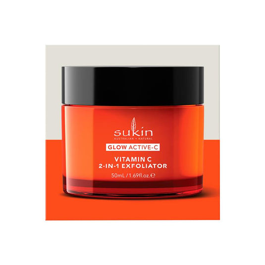 Sukin Glow Active-C Vitamin C 2-in-1 Exfoliator 50ml