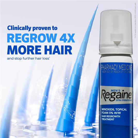 Regaine Mens 5% Minoxidil Foam Hair Regrowth Treatment 4 x 60g