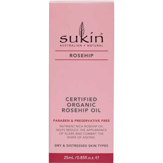 Sukin Certified Organic Rose Hip Oil 25ml