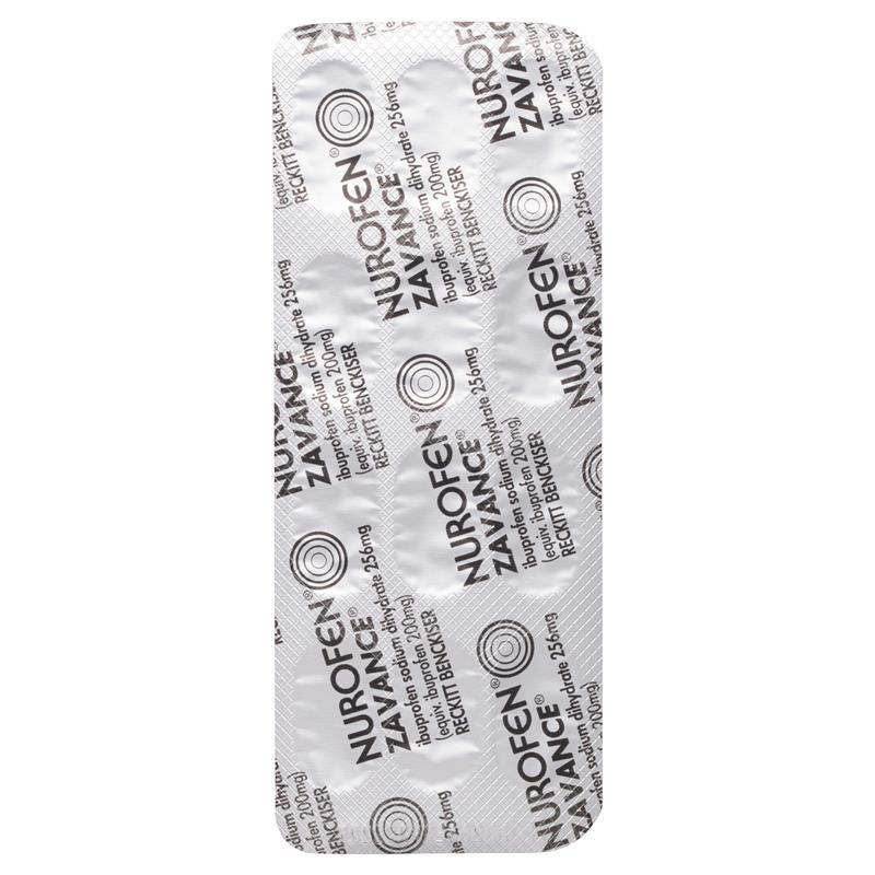 Load image into Gallery viewer, Nurofen Zavance Fast Pain Relief Caplets 256mg Ibuprofen 24 Pack

