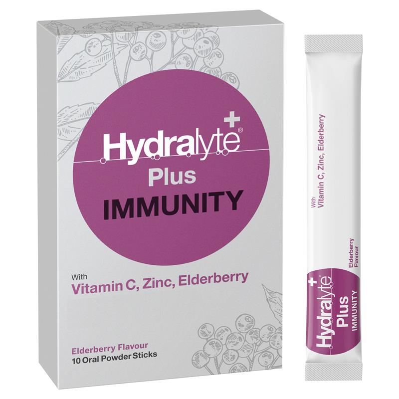Load image into Gallery viewer, Hydralyte Plus Immunity Powder 10 Sticks
