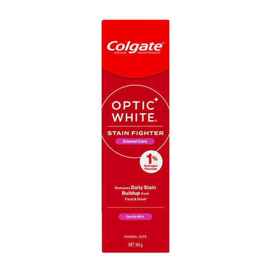 Colgate Toothpaste Optic White Stain Fighter Enamel Care 100g