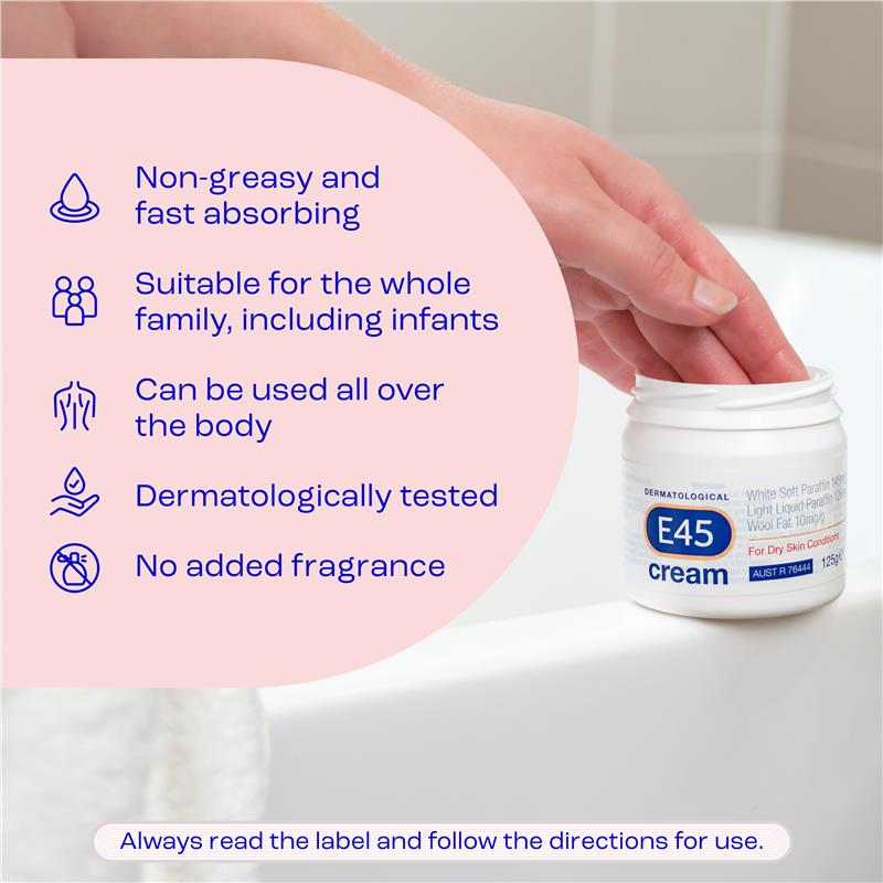 Load image into Gallery viewer, E45 Dermatological Cream 125g
