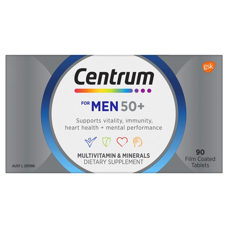 Load image into Gallery viewer, Centrum For Men 50+ 90 Tablets Exclusive Size
