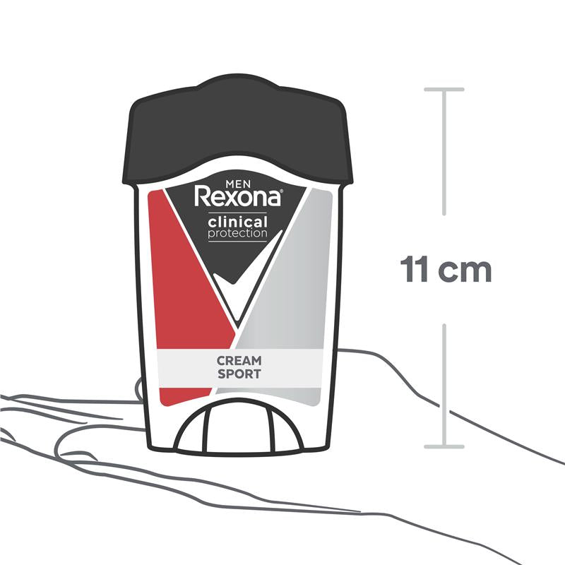 Load image into Gallery viewer, Rexona Men Clinical Protection Antiperspirant Cream Stick Sport 45ml
