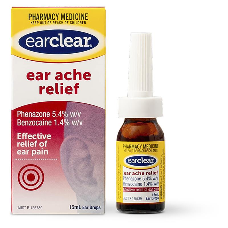 Load image into Gallery viewer, EarClear Ear Ache Relief Drops 15mL - Effective Relief of Ear Pain
