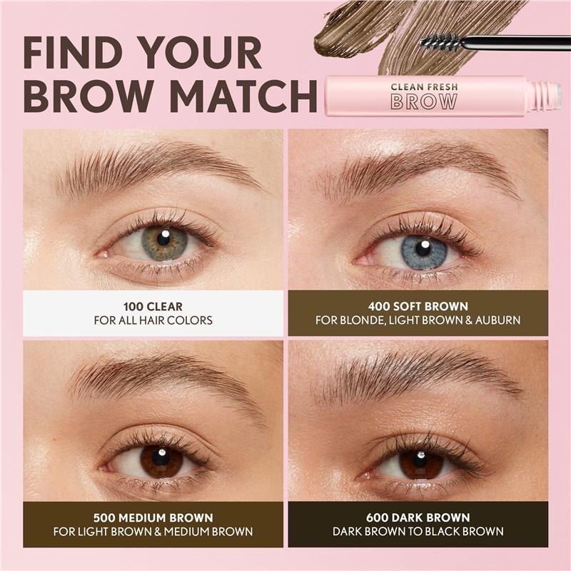 Load image into Gallery viewer, Covergirl Clean Fresh Brow Enhancer Gel Wax 600 Dark Brown
