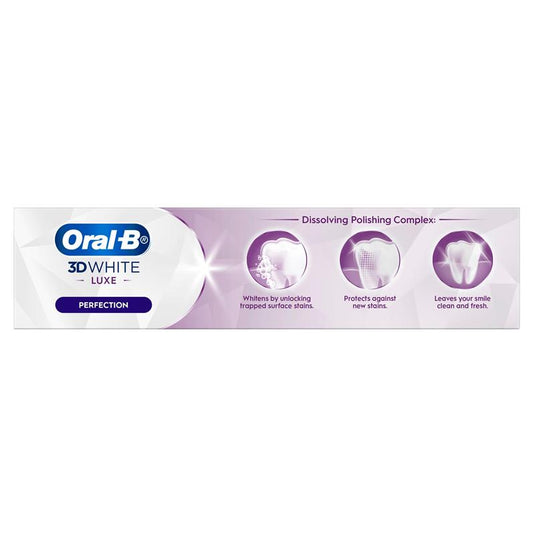 Oral B Teeth Whitening Toothpaste 3D White Luxe Perfection 95g
