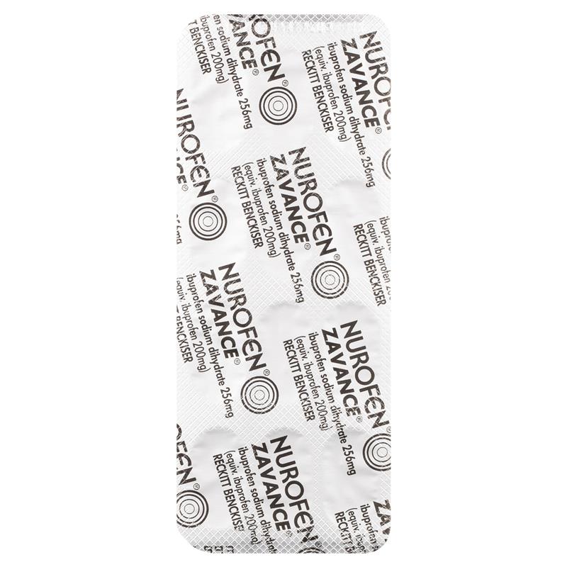 Load image into Gallery viewer, Nurofen Zavance Fast Pain Relief Caplets 256mg Ibuprofen 96 Pack
