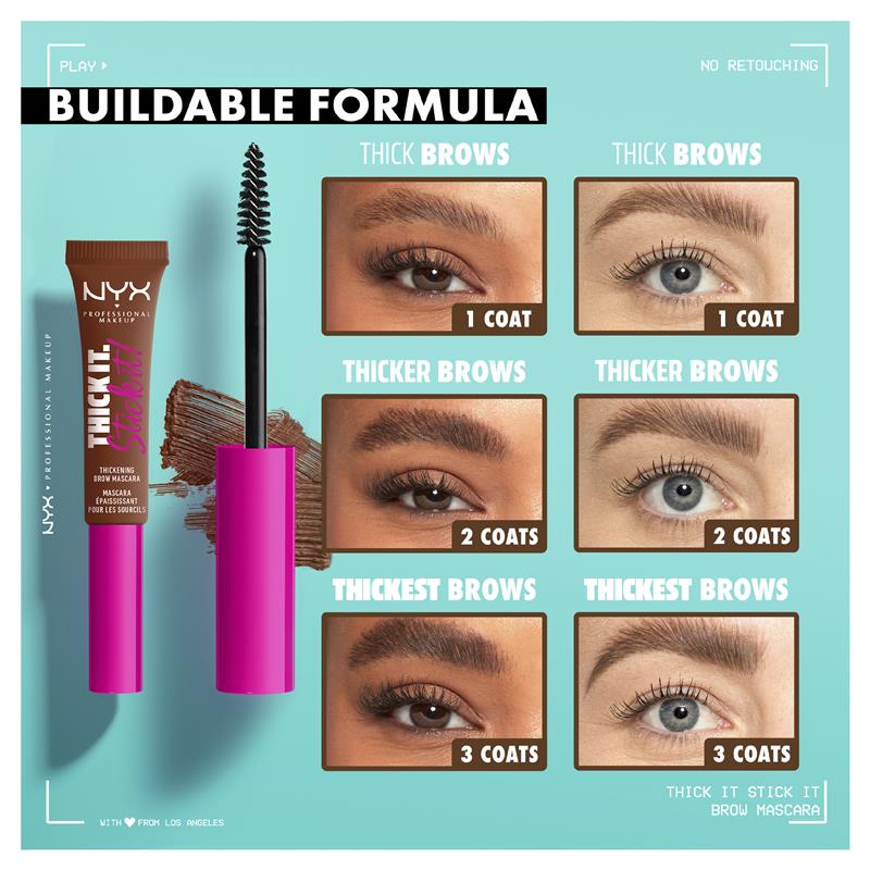 Load image into Gallery viewer, NYX Thick It Stick It Brow Mascara Taupe
