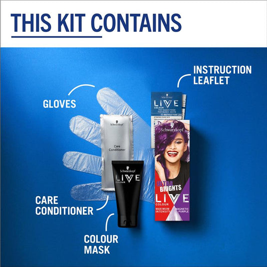 Schwarzkopf LIVE Colour Magnetic Purple Semi Permanent 75ml