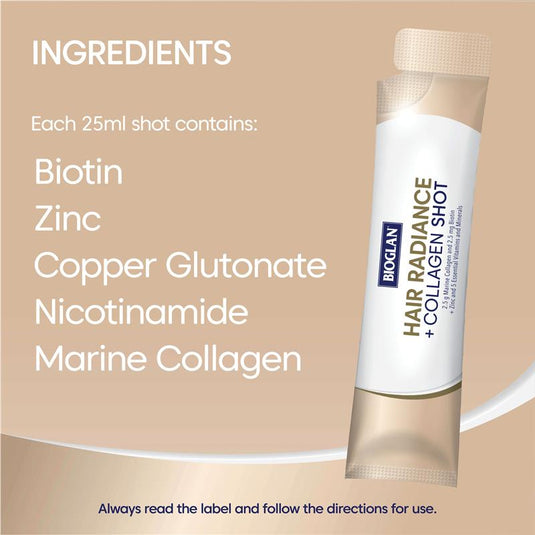 Bioglan Hair Radiance + Collagen Shots 25ml x15