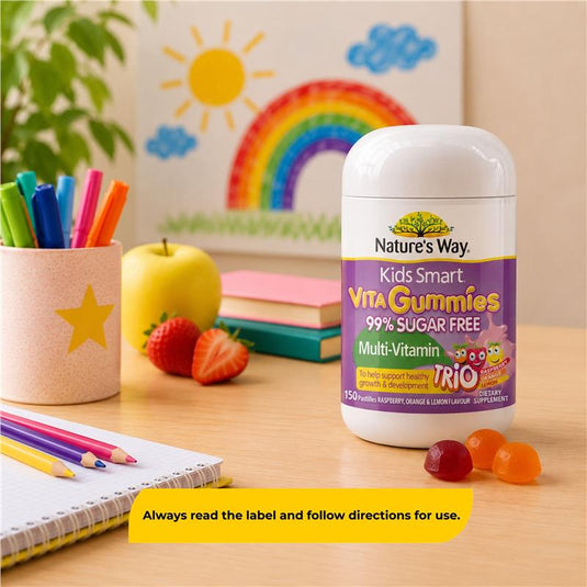 Nature's Way Kids Smart Vita Gummies Sugar Free Multivitamin Trios 150 Pastilles