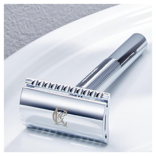 King C Gillette Double Edge Safety Razor + 5 Razor Blades