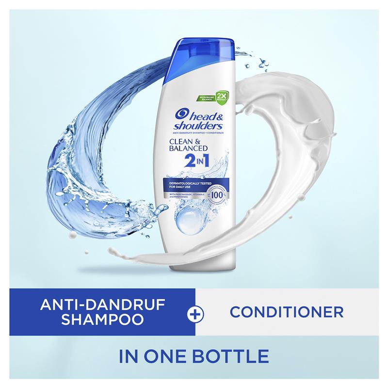 Load image into Gallery viewer, Head &amp; Shoulders Clean &amp; Balanced 2in1 Shampoo &amp; Conditioner 350ml
