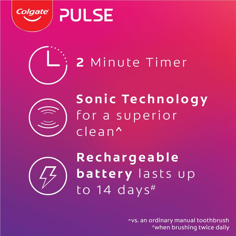 Load image into Gallery viewer, Colgate Power Toothbrush Series 2 Pulse Deep Clean &amp; Whitening Red

