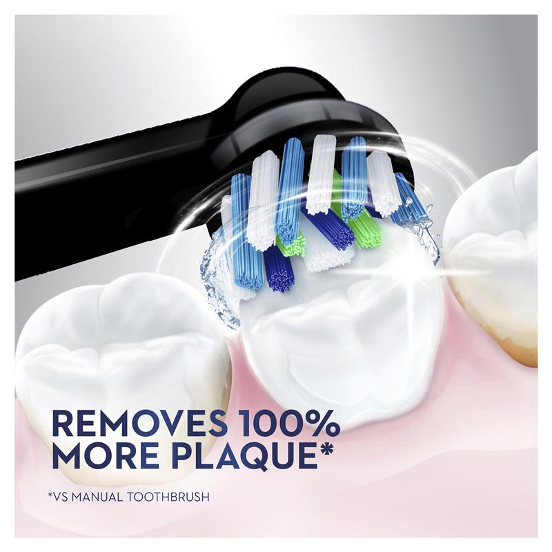 Load image into Gallery viewer, Oral B Pro 100 Cross Action Power Toothbrush Black
