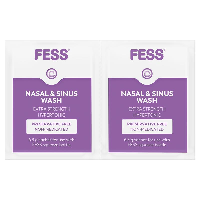 Load image into Gallery viewer, Fess Nasal &amp; Sinus Wash Extra Strength Starter Kit 6 Sachets
