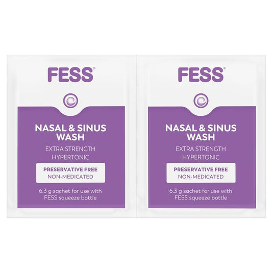 Fess Nasal & Sinus Wash Extra Strength Starter Kit 6 Sachets