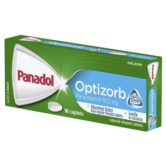 Panadol Optizorb Paracetamol Pain Relief 16 Caplets