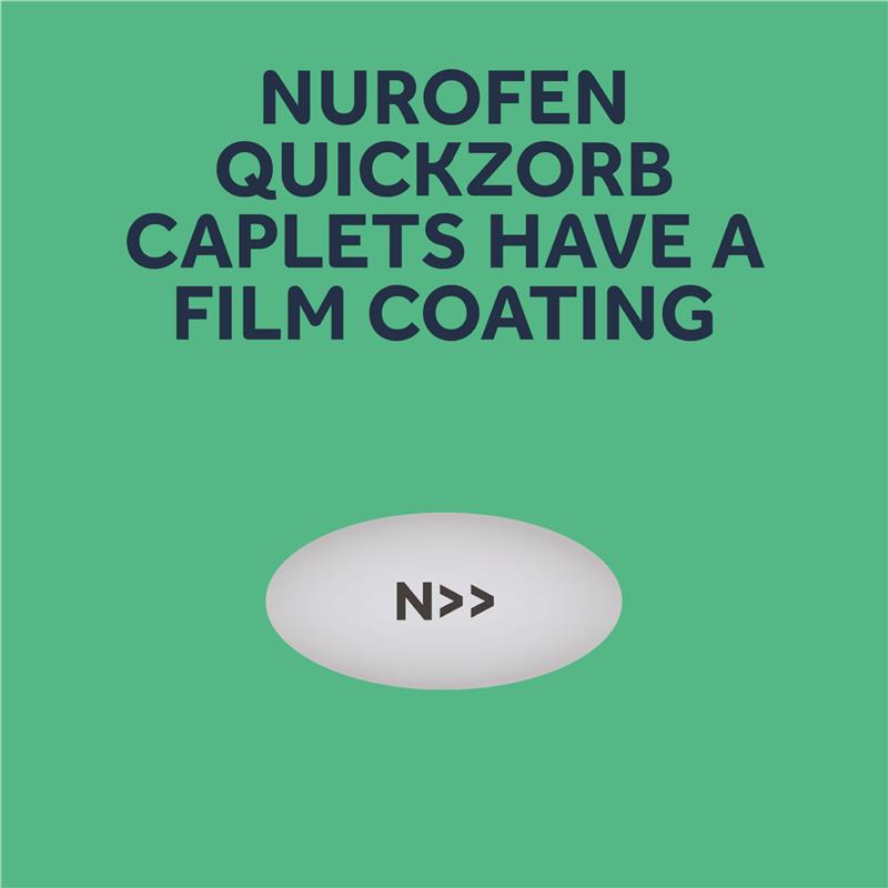 Load image into Gallery viewer, Nurofen Quickzorb Pain Relief Caplets 24 pack Ibuprofen Lysine 342mg
