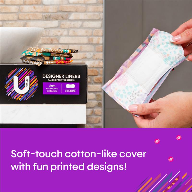 Load image into Gallery viewer, U by Kotex Designer Series Liners Protect 30 Pack
