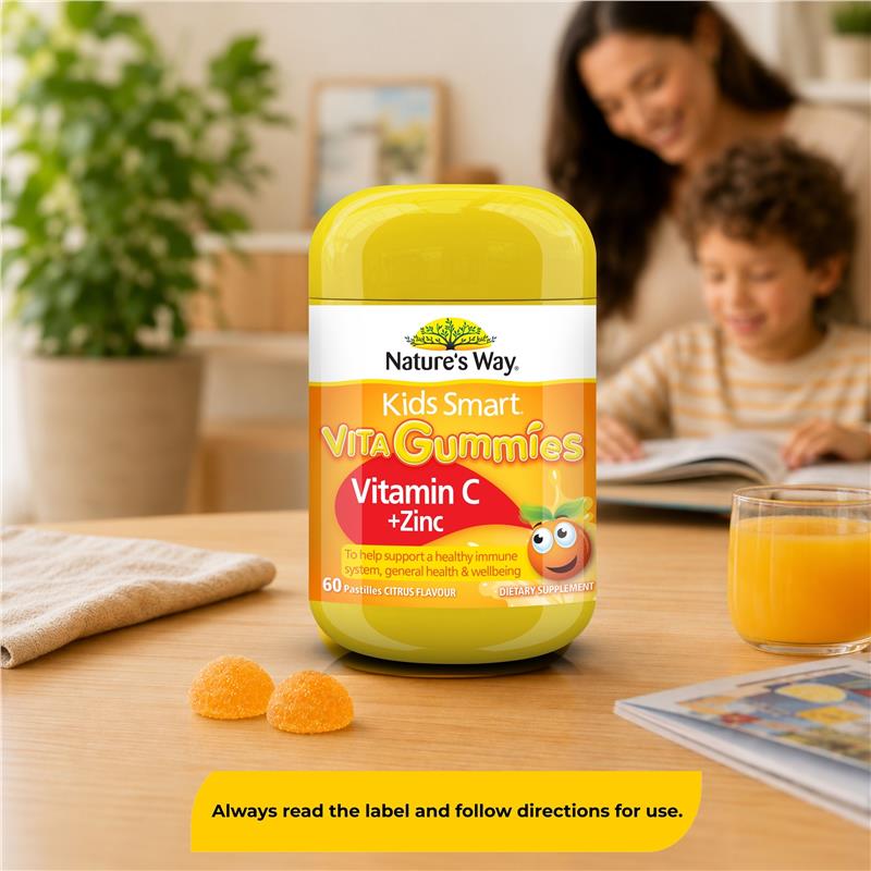 Load image into Gallery viewer, Nature's Way Kids Smart Vita Gummies Vitamin C + Zinc 60 Pastilles
