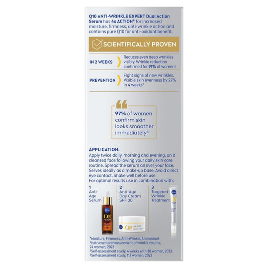 NIVEA Q10 Anti-Wrinkle Expert Dual Action Serum 30ml