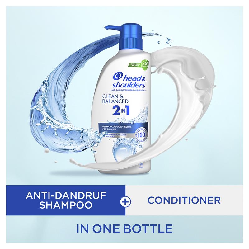 Load image into Gallery viewer, Head &amp; Shoulders Clean &amp; Balanced 2in1 Shampoo + Conditioner 750ml

