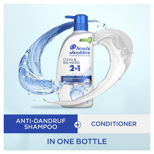 Head & Shoulders Clean & Balanced 2in1 Shampoo + Conditioner 750ml