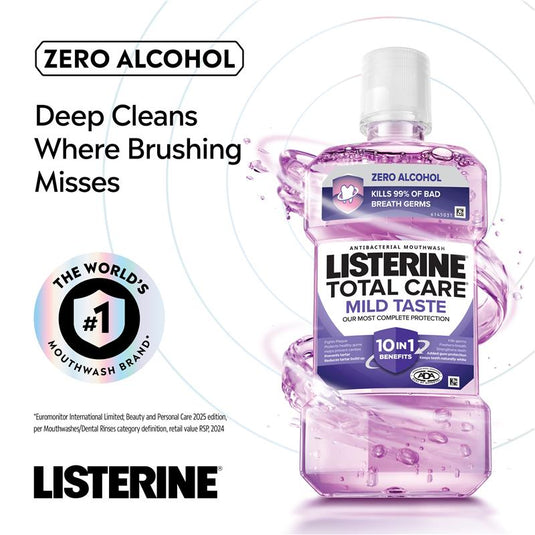 Listerine Total Care Zero Alcohol Antibacterial Mouthwash  Less Intense Taste 250mL