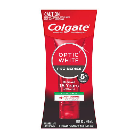 Colgate Toothpaste Optic White Pro Series Vividly Fresh 5% 80g