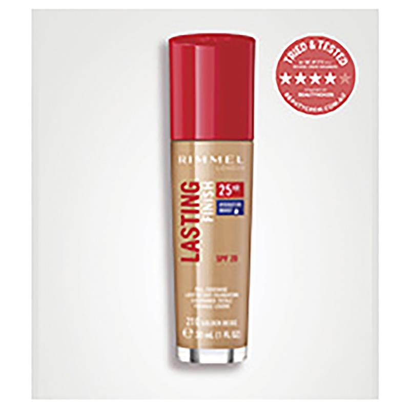 Load image into Gallery viewer, Rimmel Long Lasting 25Hr Foundation Golden Beige 210
