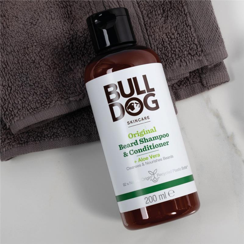 Load image into Gallery viewer, Bulldog Skincare for Men Original Beard Shampoo &amp; Conditioner 200ml
