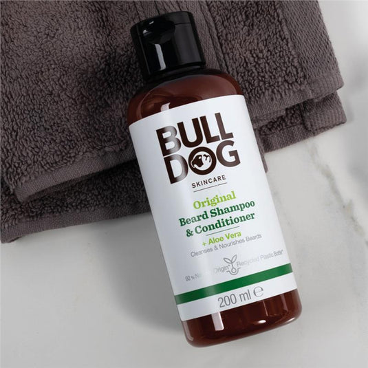 Bulldog Skincare for Men Original Beard Shampoo & Conditioner 200ml