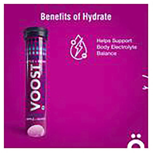 Voost Hydrate Apple + Berry Effervescent Tablets 60 Pack Exclusive Size
