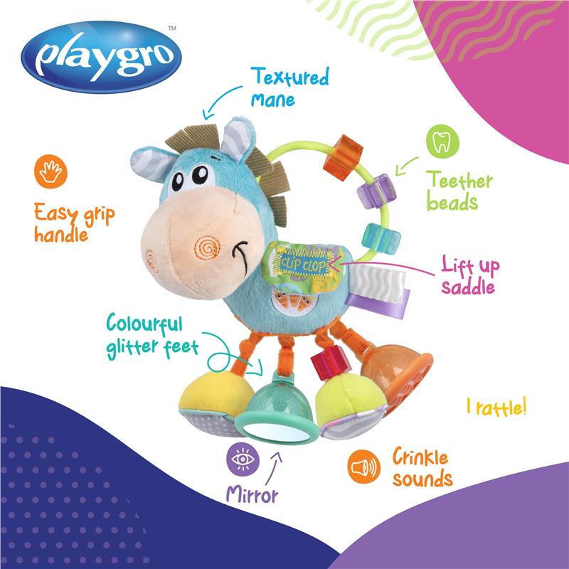 Load image into Gallery viewer, Playgro Clip Clop Activity Rattle
