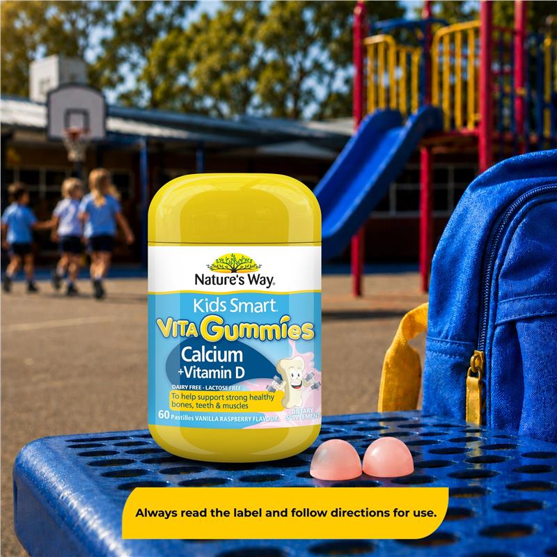 Load image into Gallery viewer, Nature's Way Kids Smart Vita Gummies Calcium + Vit D 60 Pastilles
