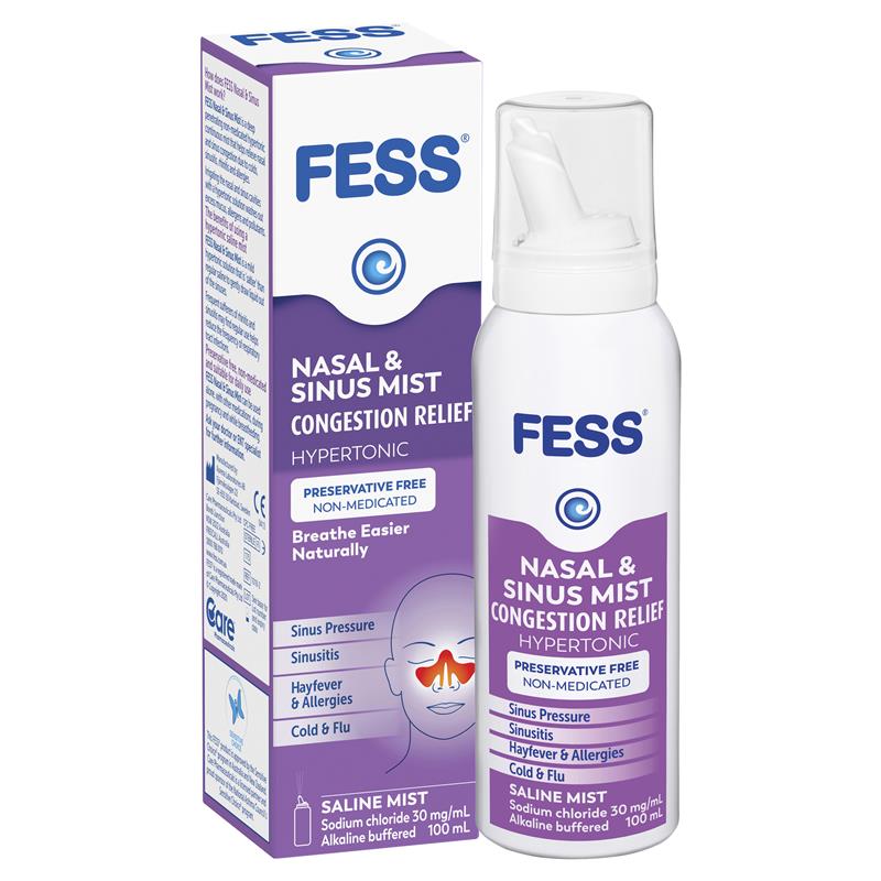 Load image into Gallery viewer, Fess Nasal &amp; Sinus Saline Mist 100ml
