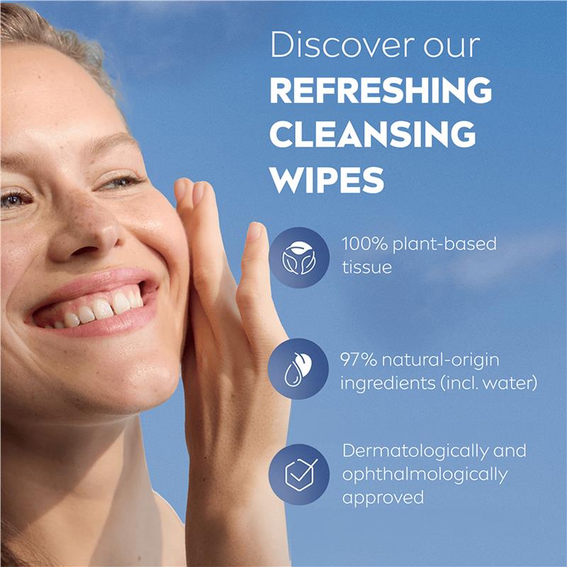 Load image into Gallery viewer, NIVEA 3in1 Refreshing Cleansing Normal &amp; Combination Skin Wipes 7 Pack
