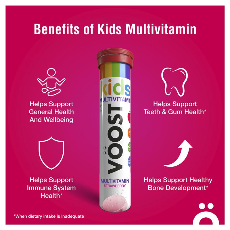 Load image into Gallery viewer, Voost Kids Multivitamin Effervescent Tablets 20 Pack

