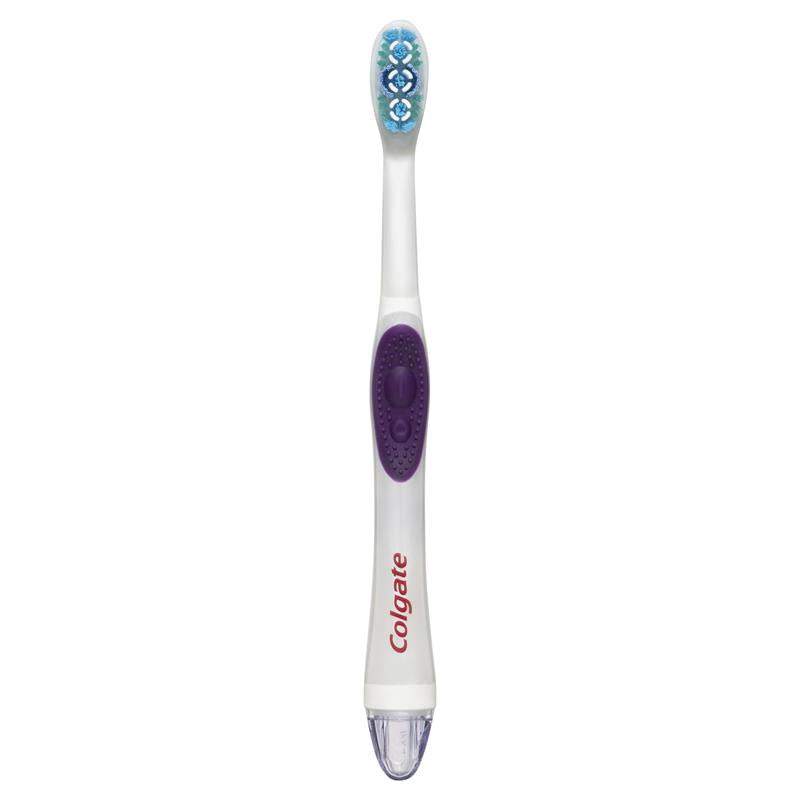 Load image into Gallery viewer, Colgate 360 Optic White Powered Toothbrush Soft with vibrating &amp; polishing bristles
