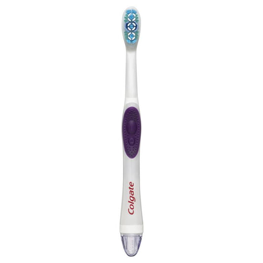 Colgate 360 Optic White Powered Toothbrush Soft with vibrating & polishing bristles