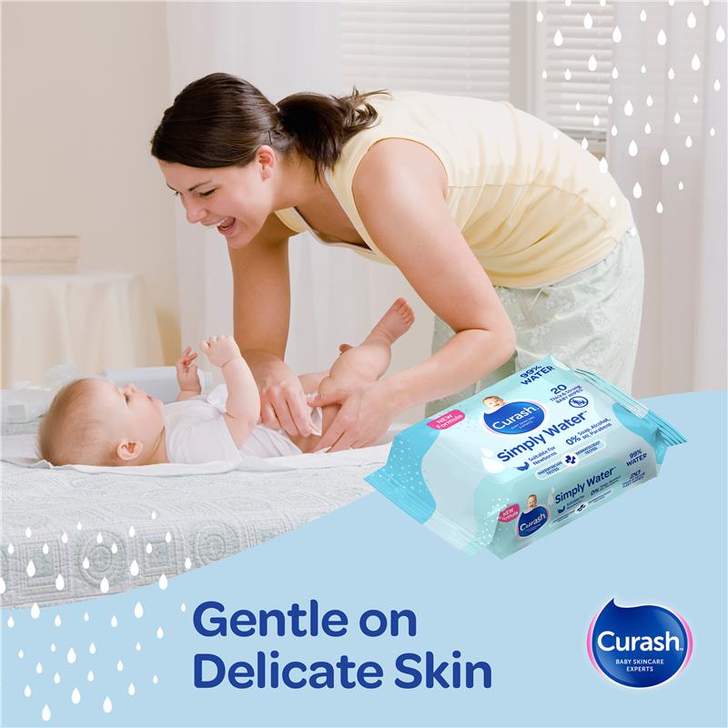 Load image into Gallery viewer, Curash Simply Water Wipes 20 Pack
