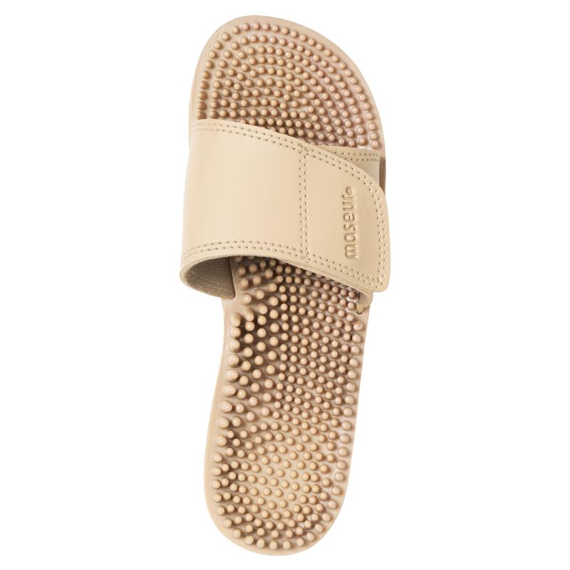 Load image into Gallery viewer, Maseur Invigorating Massage Sandal Beige Size 4
