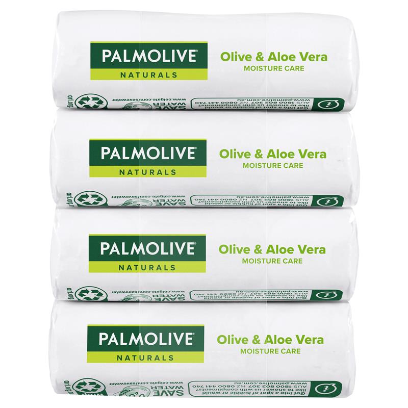 Load image into Gallery viewer, Palmolive Soap Bar Olive &amp; Aloe Vera 90g 4 Pack
