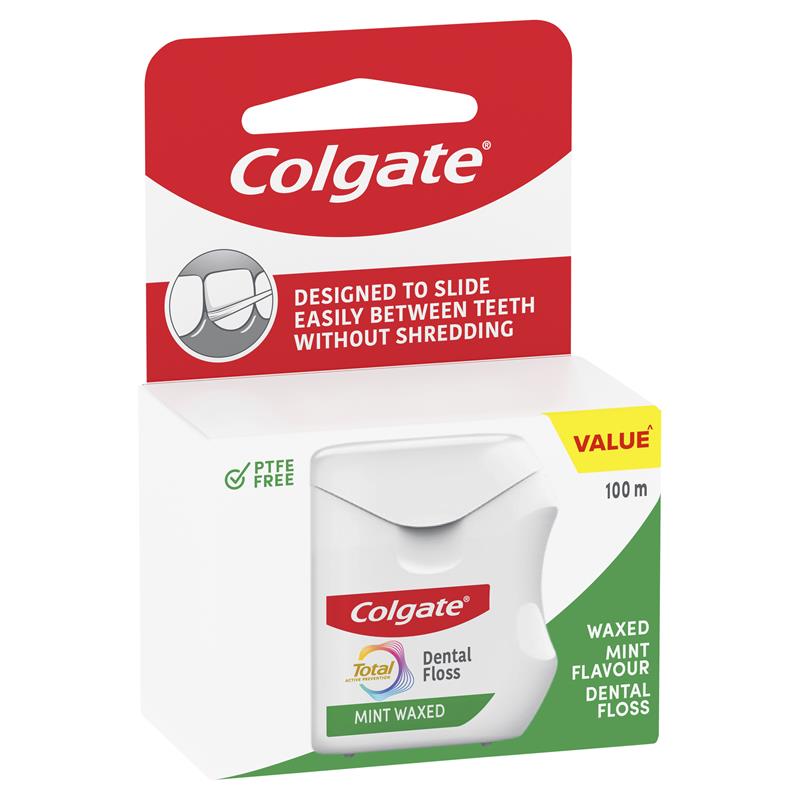 Load image into Gallery viewer, Colgate Dental Floss Total Mint Waxed 100m
