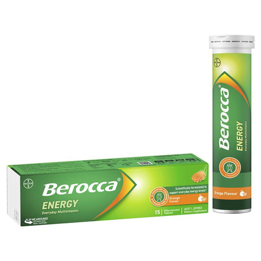 Berocca Energy Orange 15 Effervescent Tablets